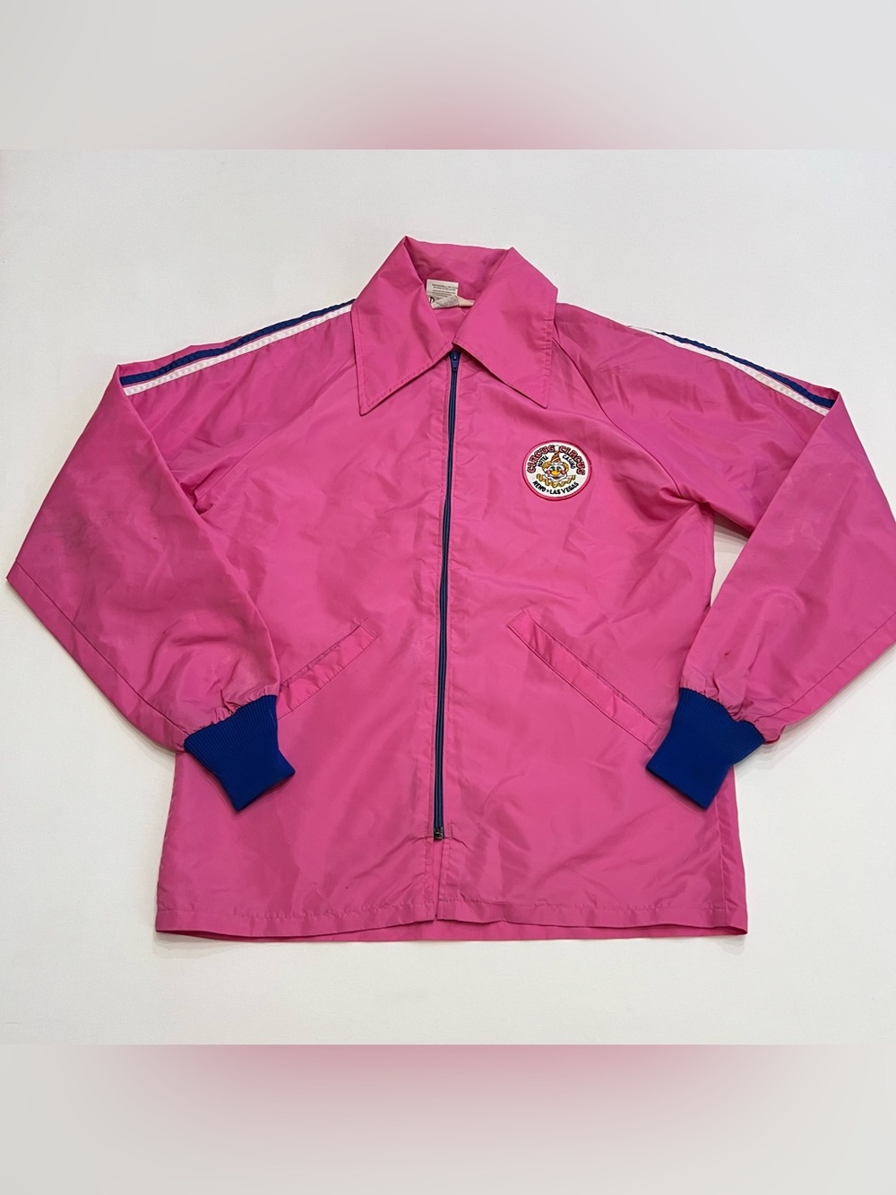 Vintage 80s Workwear Circus Circus Casino Hotel Reno Clown Patch Jacket Medium